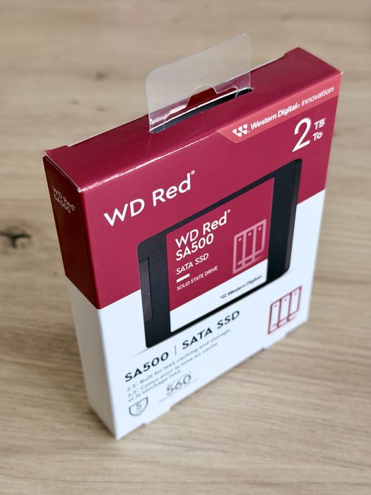 Fabrycznie zapakowany nowy dysk SSD WD RED SA500 2TB 2.5" SATA