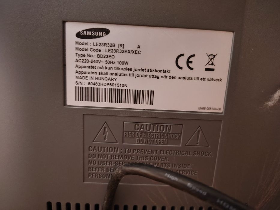 Telewizor Samsung LE23R32B uszkodzony