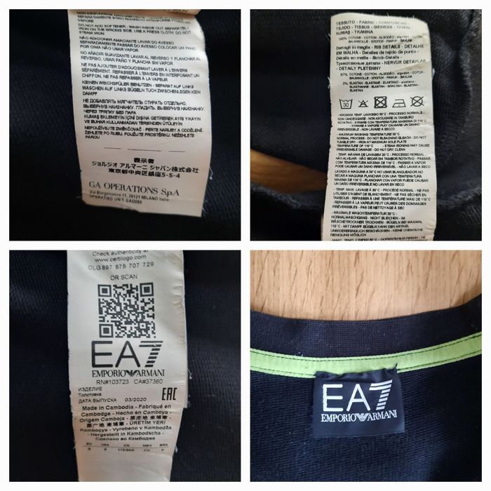 Emporio Armani bluza damska 100% oryginalna! roz.L, czarna