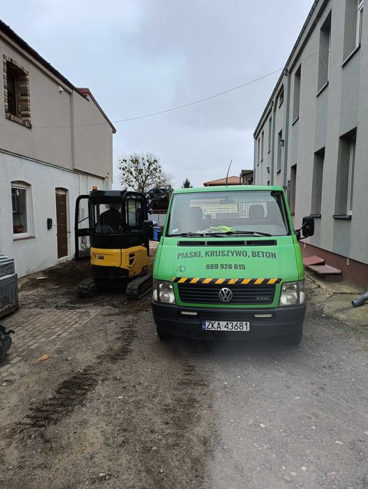 Piasek żwir beton wywrotka transport