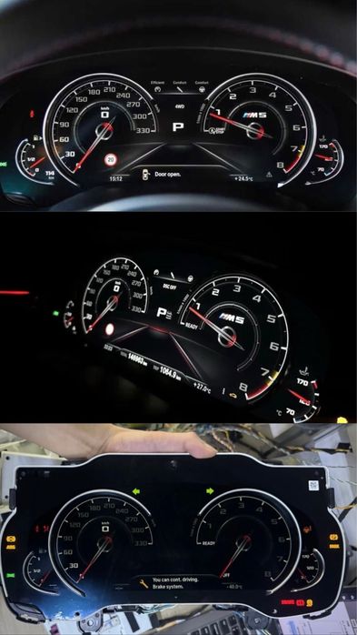 Оригінал М Led приборка M5 f90 X5M X3M з HUD 6wb. Сумісна з BMW G30/G31/G32/G01/ G11/G12. Цифровой щиток приборов