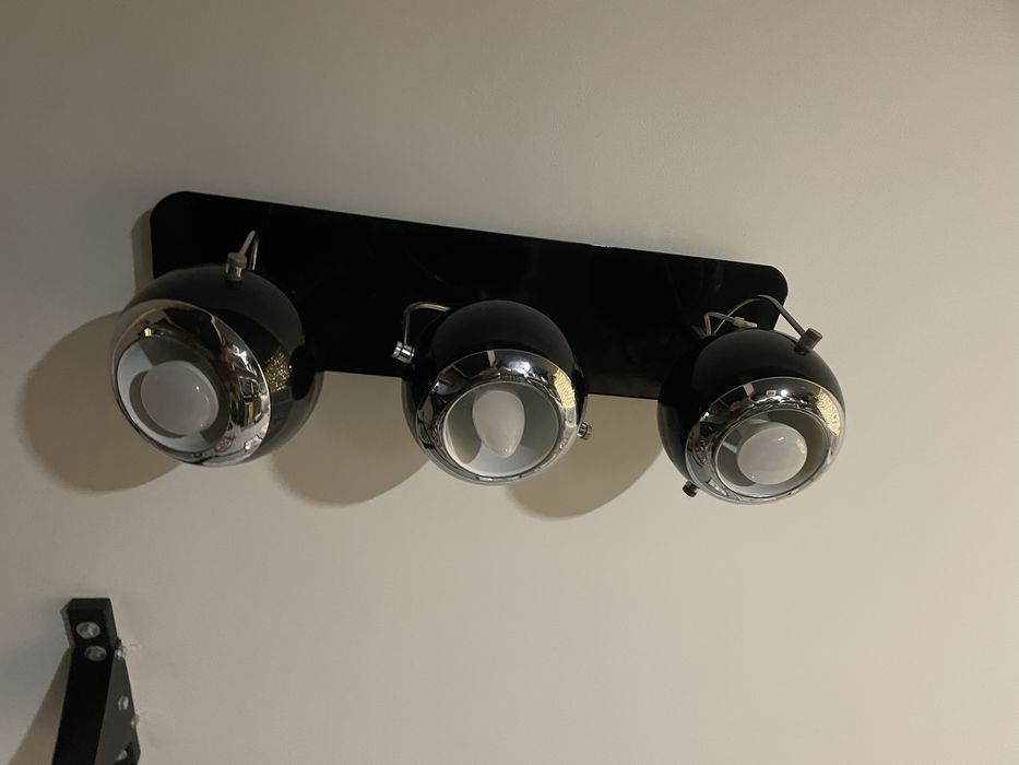 Lampa sufitowa czrne kule