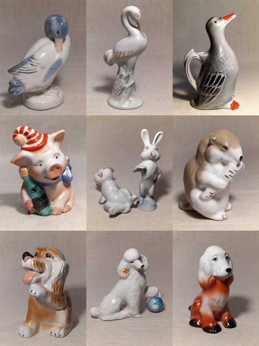 РЕДКИЕ фарфоровые статуэтки СССР скульптура миниатюра фарфор бисквит