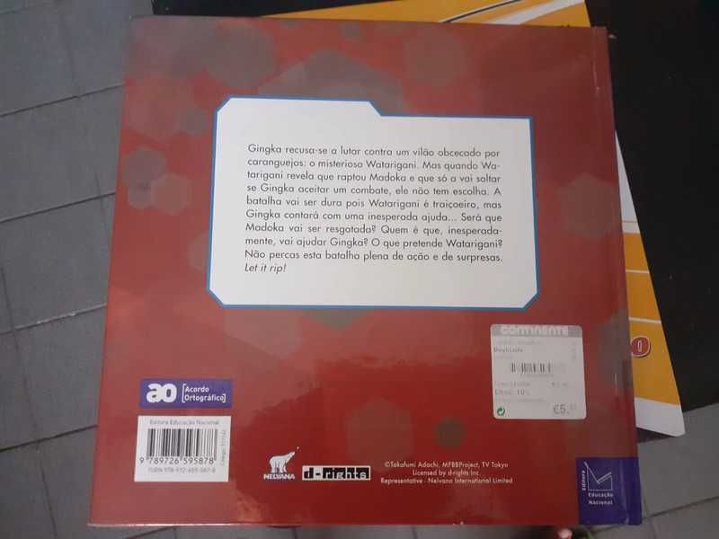 Livro Beyblade metal fusion-Gasher vingativo