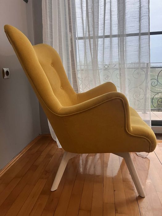 Fotel uszak żółty
