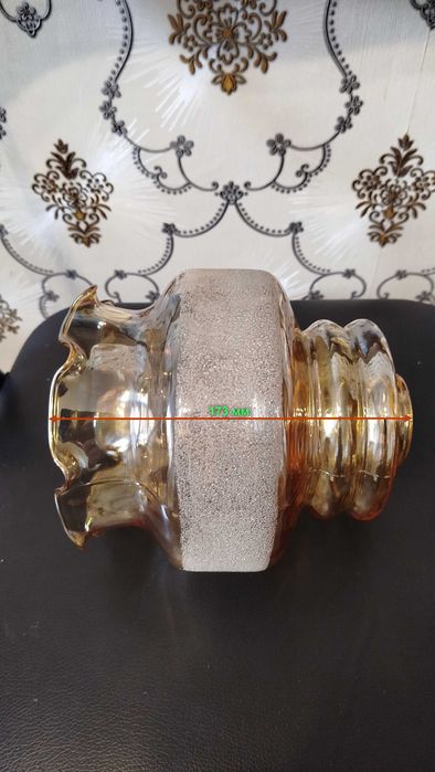 Плафон коричневый с матовой полосой