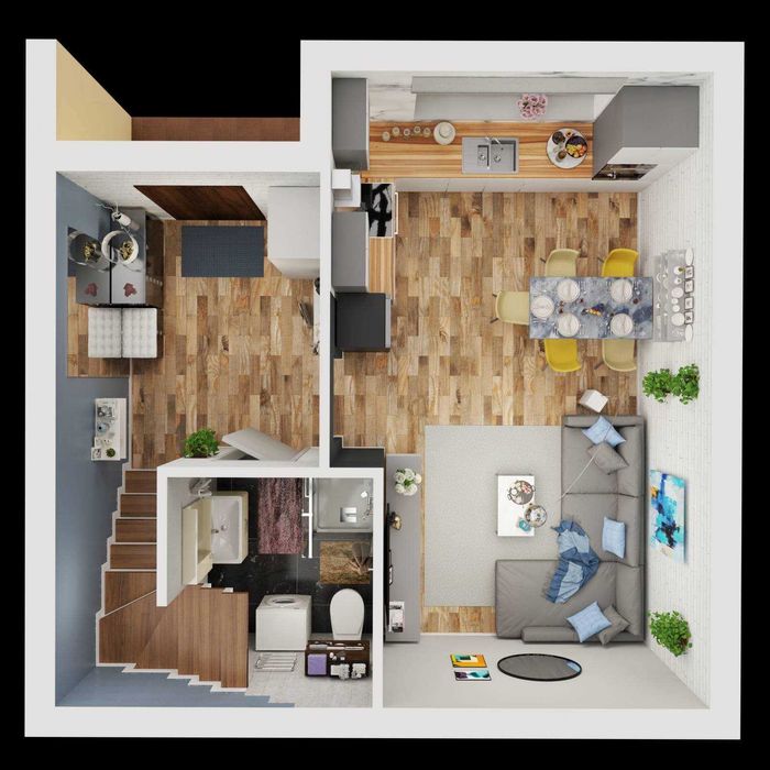 Таунхаус 2кім/оплата частинами/перший внесок 4800дол.