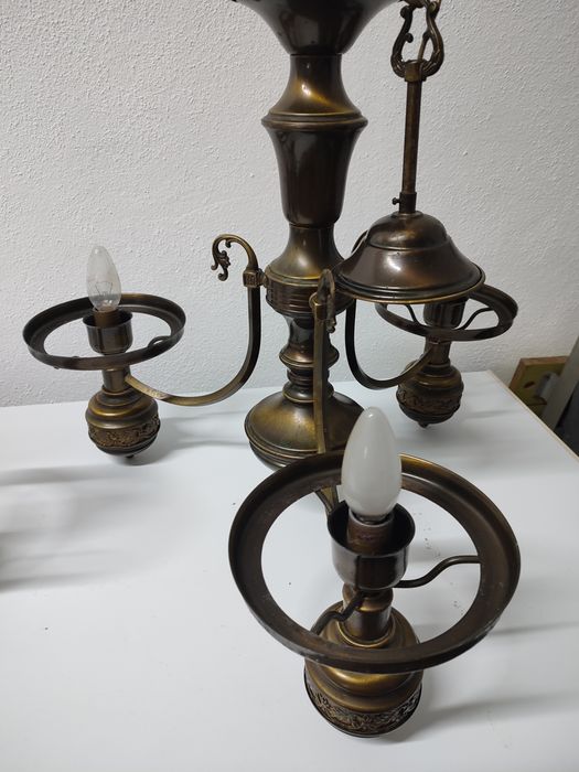 Dois candeeiros de teto em latão430226163473459205