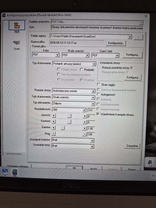 Skaner Plustek MobileOffice S400 USB
