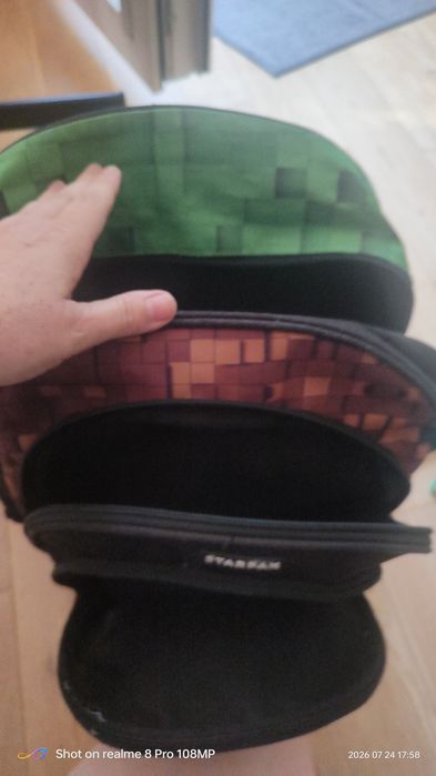 Plecak i piórnik Minecraft.