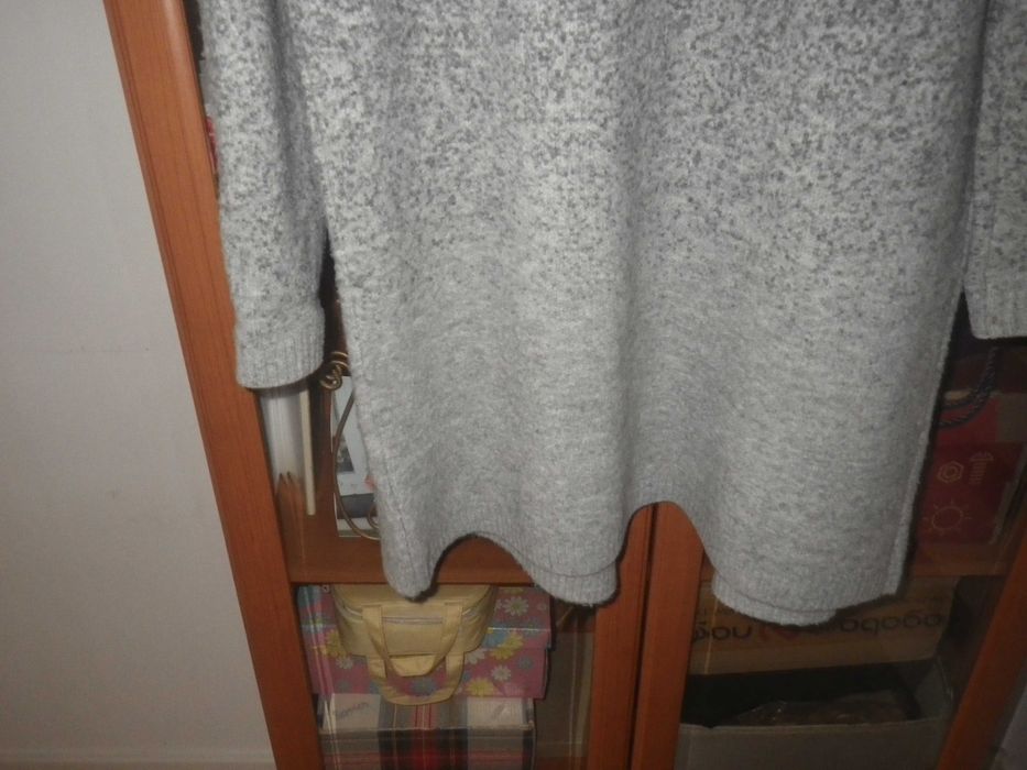 Mohito kardigan płaszczyk w odcieniach szarości r XL- uniwersalny