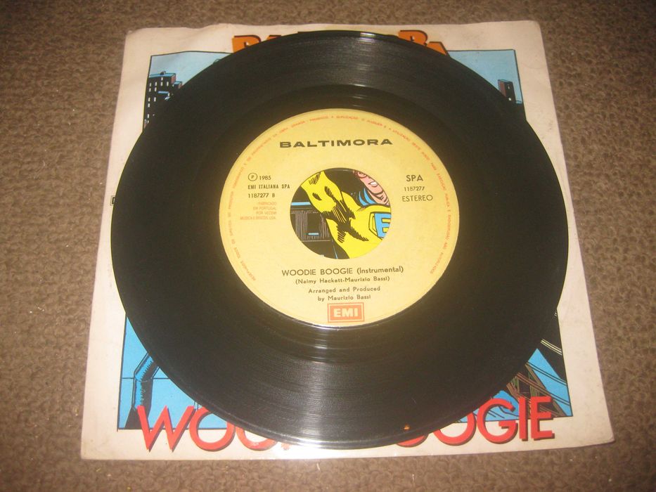 Vinil Single 45 rpm dos Baltimora "Woody Boogie"