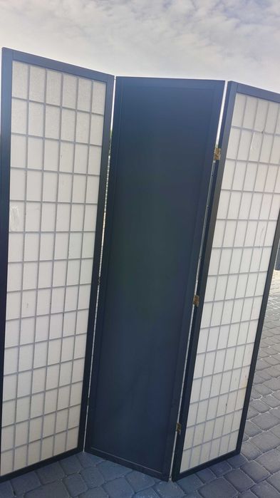 Parawan 3 skrzydłowy z lustrem