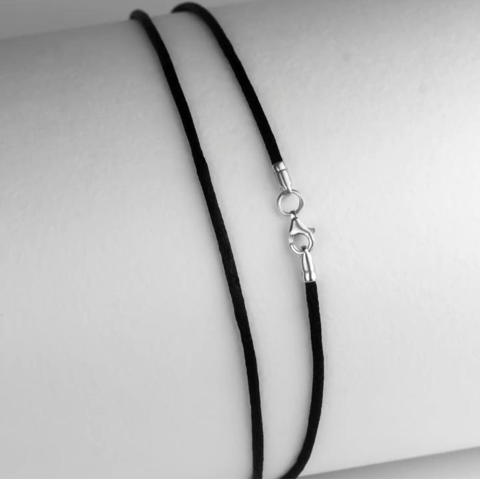 Шнурок для хрестика на хрестини Детский шнурок Шовковий шнурок на шию