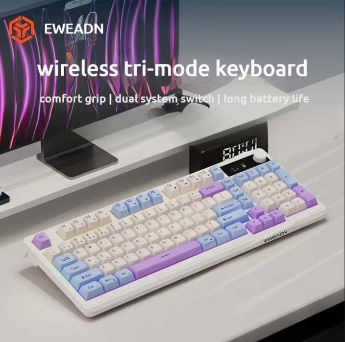 Клавіатура бездротова EWEADN V98 (RGB) 98 клавіш