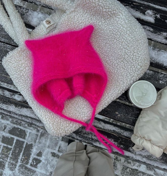 Свяжу чепчик на заказ из ангоры