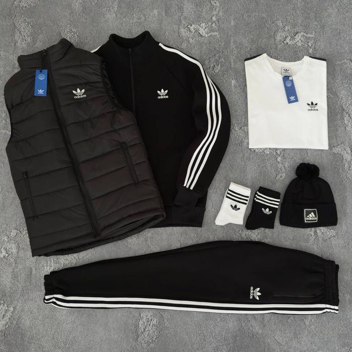 Чоловічий зимній спортивний костюм адідас набір Adidas [5в1] [xs-3xl]