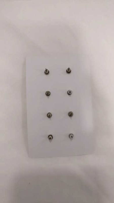 Pack de 4 brincos de prata com zirconias