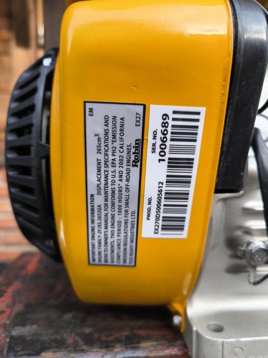 Subaru Robin EX27 9.0 Silnik zagęszczarki ubijarki pompa agregatu
