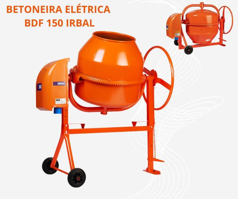 Betoneira Eléctrica IRBAL BDF 150 Balde 140 Lts JL20