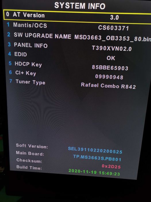 Mainboard TP. MS3663S.PB801 selecline e outras 39"