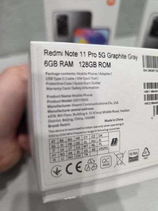 Xiaomi Redmi Note 11 Pro 5G 6/128 GB нові розпаковані