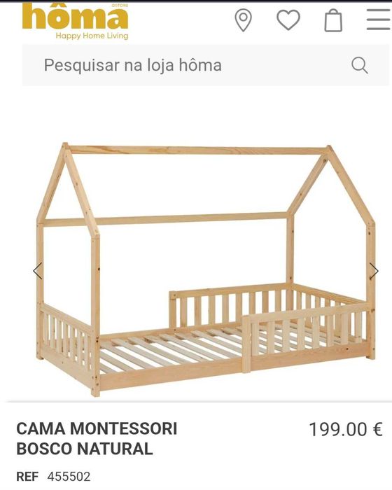 Cama montessori 90x190