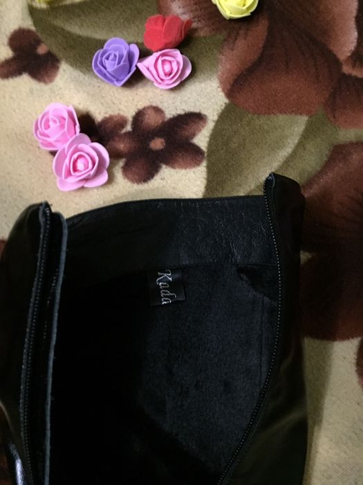 Женские сапоги KADANDIER-2 из натуральной лакированной кожи (Новые!)