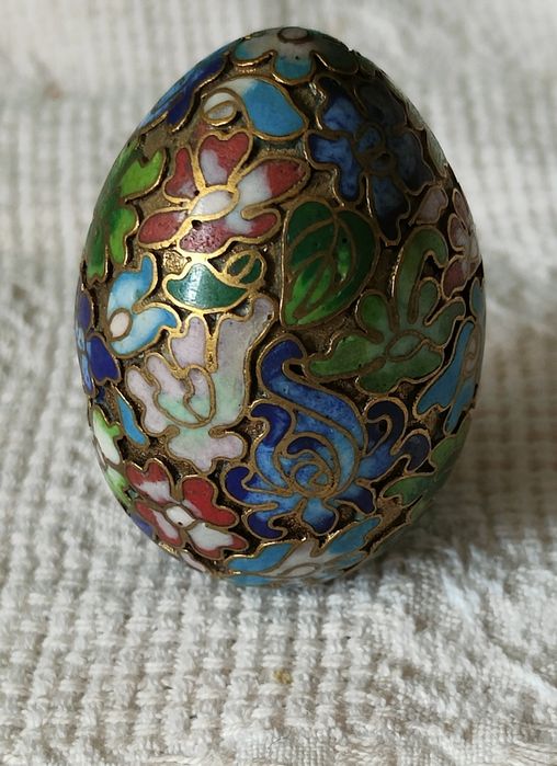 Ovo  Cloisonné Dourado Novo