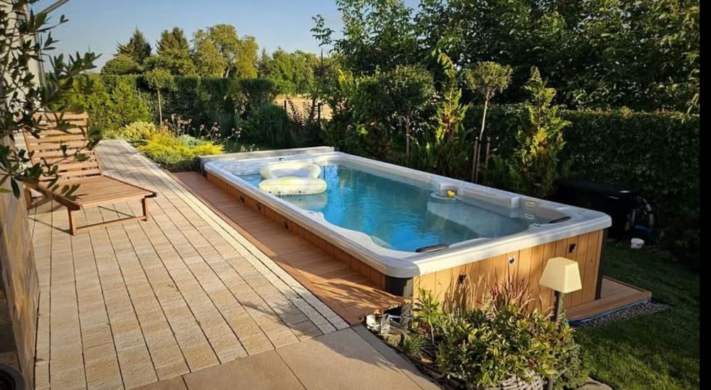 Basen wolnostojący Basen ogrodowy Basen domowy KLEO 476x225x120 cm SPA