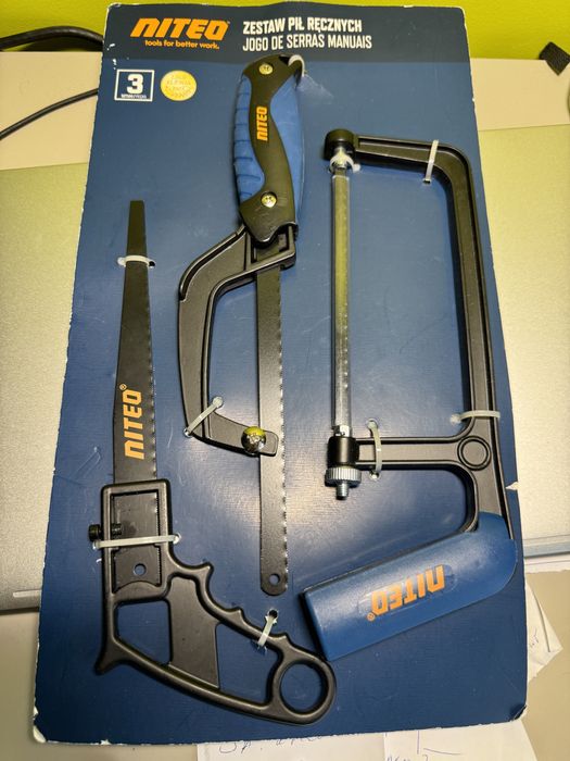 Zestaw pił ręcznych Niteo (3 szt - do PVC, gipsu, metalu)