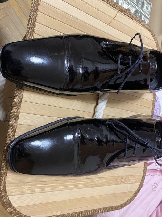 Туфли мужские, Турция, лак, кожа, р.42