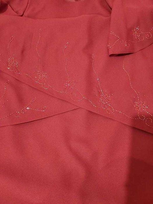 Нарядна сукня вільного крою оздоблена бісером 62-64 розміру