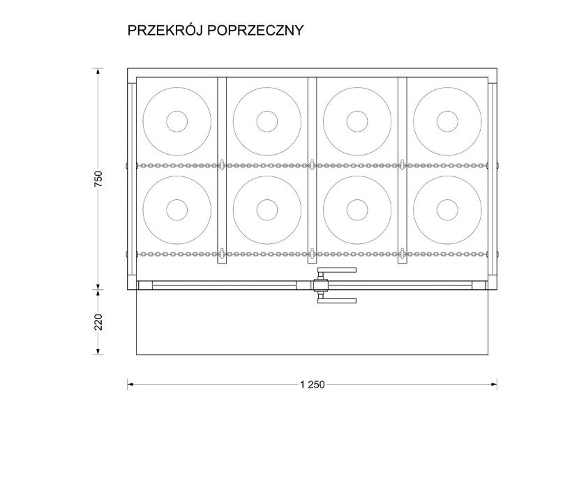 Klatka Box Szafa na butle gazu technicznego na 8 butli
