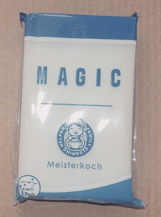 Gąbka melaminowa do czyszczenia, wycierania, mycia, usuwa plamy brudu.