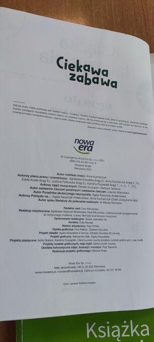 Ciekawa zabawa. Książka dla Nauczyciela