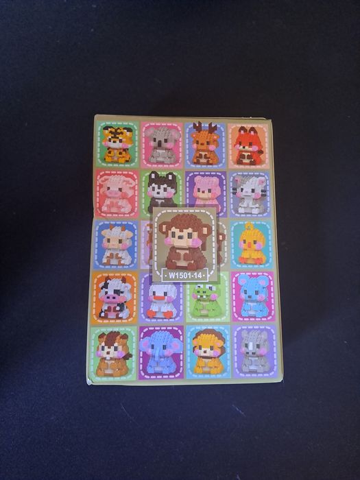Mini blocos de montar macaco