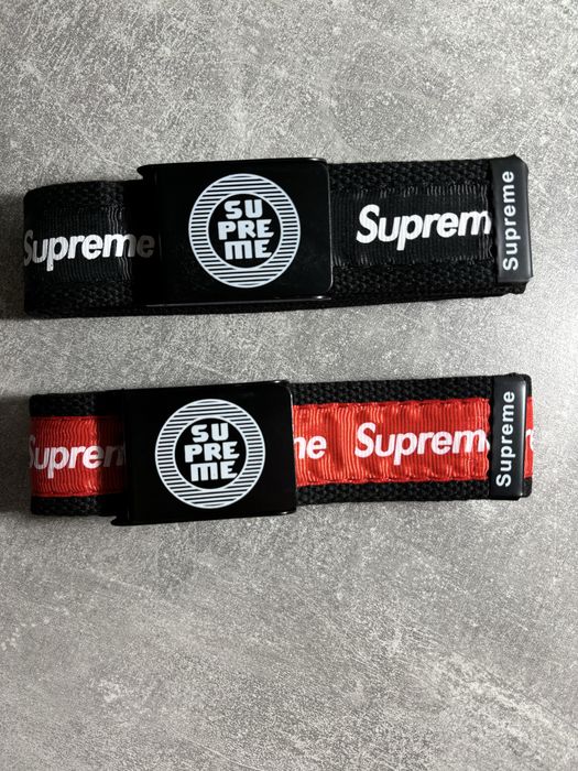 Чоловічий чорний ремінь Supreme Ремень суприм