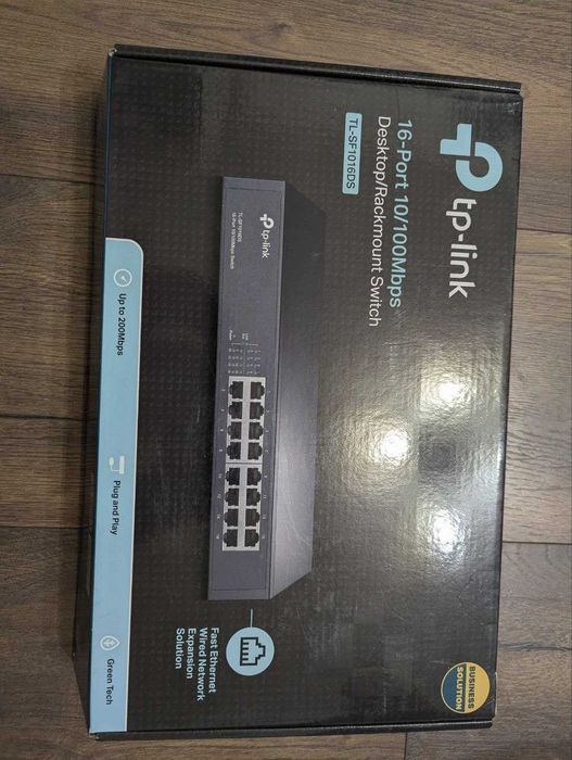 Комутатор TP-Link TL-SF1016DS 16 портів, 10/100 Мбіт, коробка