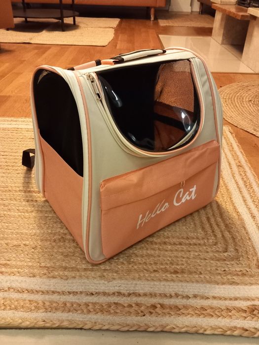 Transporter dla kotów psów Plecak transportowy PETCUTE do 8kg różowy