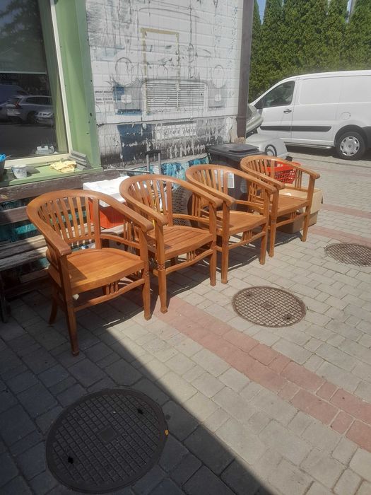 4 Krzesła Ogrodowe Tarasowe BETAWI Boho Mocne Stabilne I WYGODNE !!