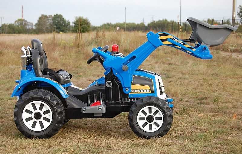 BAWIBUS.PL Auto na akumulator TRAKTOR Z ŁYŻKĄ KOPARKA jeep spychacz