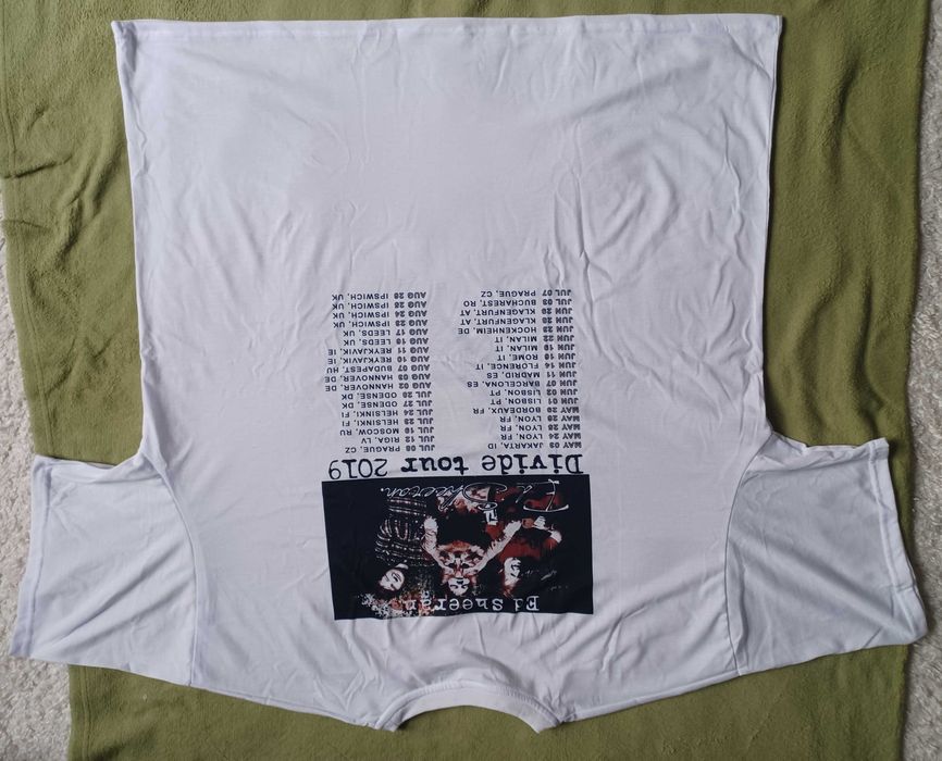 Ed Sheeran Divide Tour 2019 Koszulka T-shirt XXL 2XL Nowa Unikat !