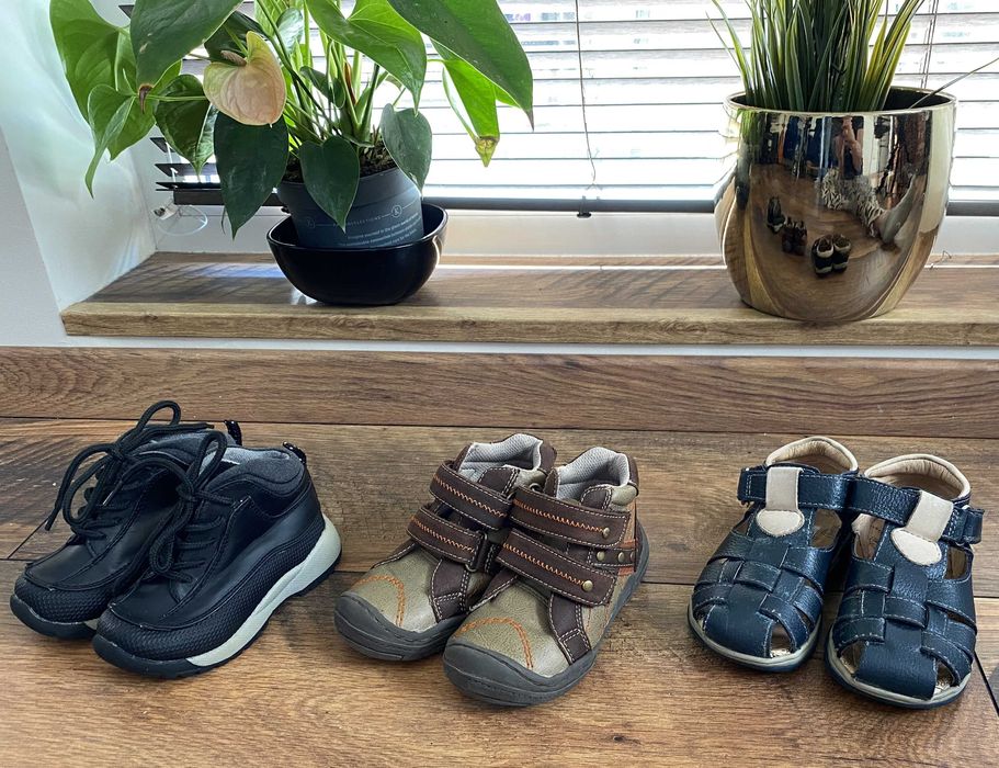 Buciki Chipmunks R.22, Teddy Shoes  R23, Bata R25-cena za całość