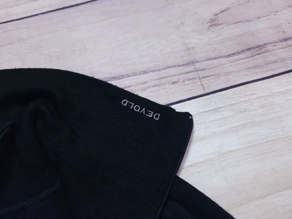DEVOLD Bluzka Termoaktywna Zip Neck Czarna Damska Wełna Merino r. M