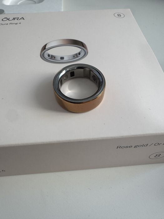 Oura Ring 4 Rose Gold Rozmiar 8 na Gwarancji