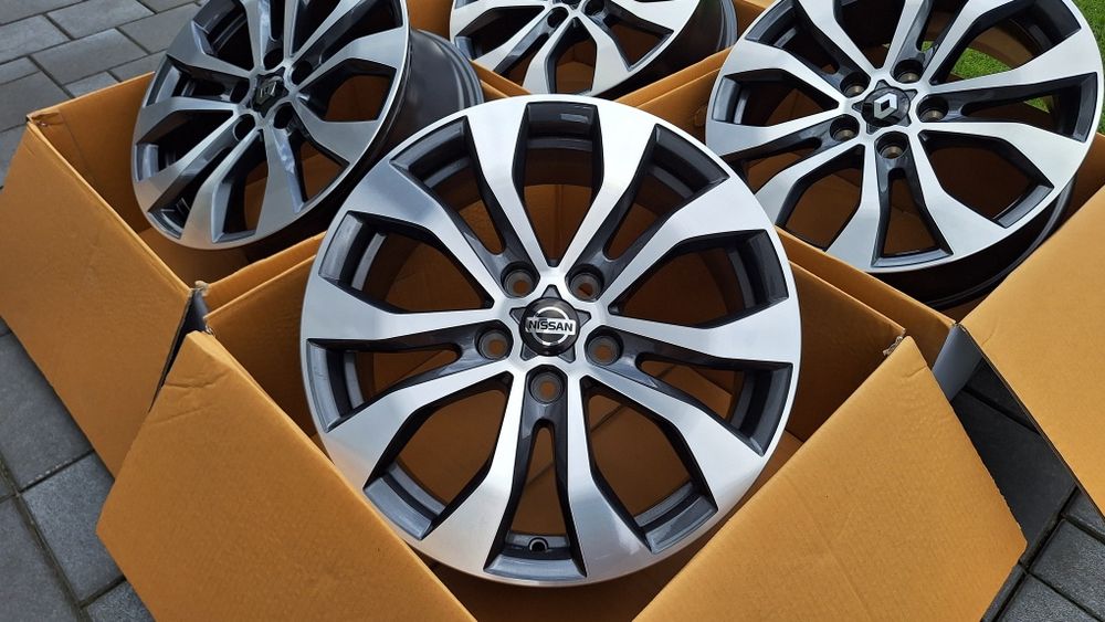 Nowe Alufelgi 5x114,3 R17 Renault Megane IV Kadjar Captur Kangoo Trafic Talisman Duster Nissan Qashqai Juke