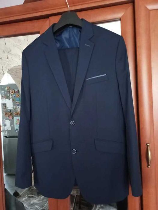garnitur  męski slim granat r 56/100/188