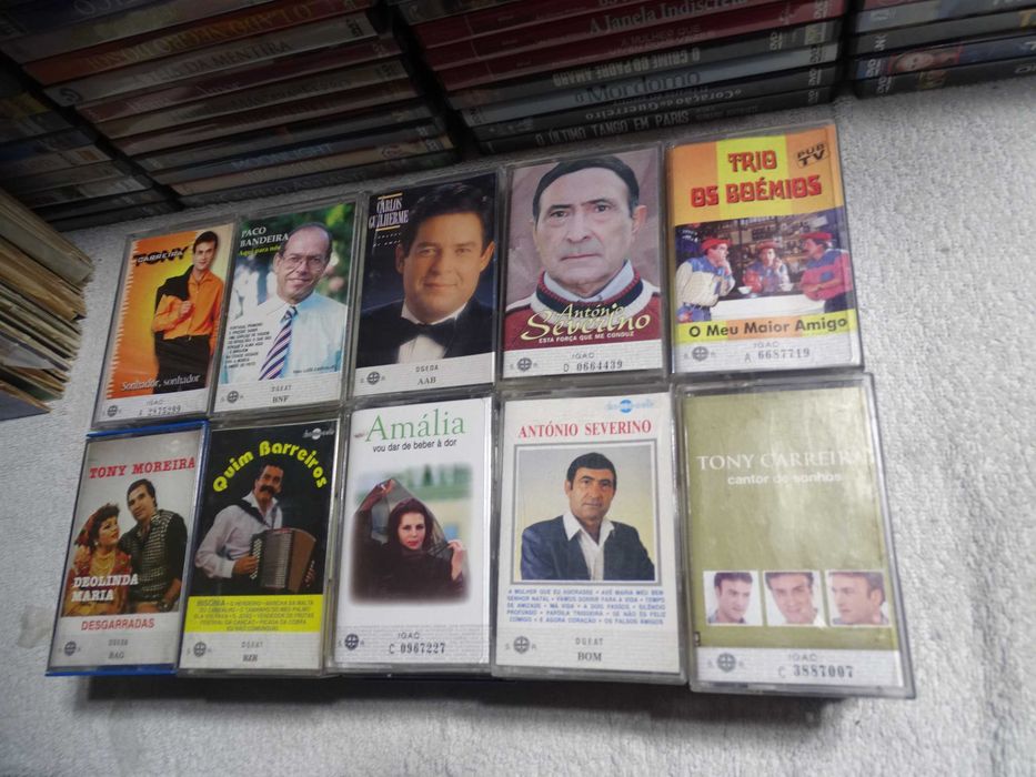 Lote de cassetes de musica Portuguesa e internacional em bom estado