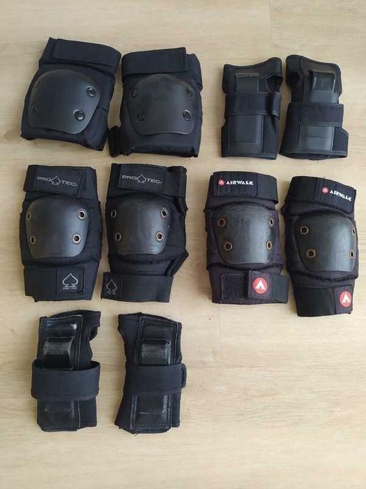 Joelheiras, cotoveleiras, e punhos, para Skate/Patins/Trotinete
